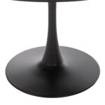 ΤΡΑΠΕΖΙ ΤΡΑΠΕΖΑΡΙΑΣ ROLLO HM9422.12 ΣΤΡΟΓΓΥΛΟ BLACK MARBLE Φ120x74Yεκ. - Image 3