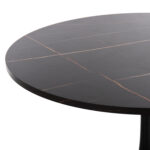 ΤΡΑΠΕΖΙ ΤΡΑΠΕΖΑΡΙΑΣ ROLLO HM9422.12 ΣΤΡΟΓΓΥΛΟ BLACK MARBLE Φ120x74Yεκ. - Image 4
