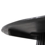 ΤΡΑΠΕΖΙ ΤΡΑΠΕΖΑΡΙΑΣ FRANTZ HM9457.12 ΜΑΣΙΦ MINDI ΞΥΛΟ ΣΕ ΜΑΥΡΟ Φ150x75Υεκ - Image 6
