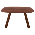 ΤΡΑΠΕΖΙ ΤΡΑΠΕΖΑΡΙΑΣ RINER HM9733 MDF ΜΕ ΚΑΠΛΑΜΑ ΚΑΡΥΔΙΑΣ 150x150x75Υ εκ. - Image 3