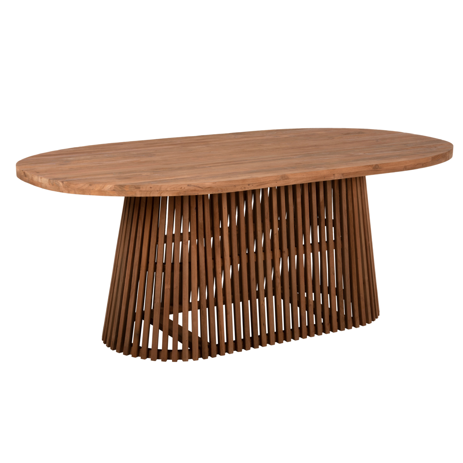 trapezi-trapezarias-fb99835-recycled-tea-8 ΤΡΑΠΕΖΙ ΤΡΑΠΕΖΑΡΙΑΣ REMIK HM9835 RECYCLED ΤΕΑΚ ΣΕ ΦΥΣΙΚΟ 200x100x75,5Yεκ. TOP 4εκ. - Image 1
