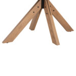 ΤΡΑΠΕΖΙ PAOLO HM9853 MDF ΜΕ ΚΑΠΛΑΜΑ ΦΡΑΞΙΝΟΥ-ΠΟΔΙΑ RUBBERWOOD-ΦΥΣΙΚΟ 180x90x75Yεκ - Image 7