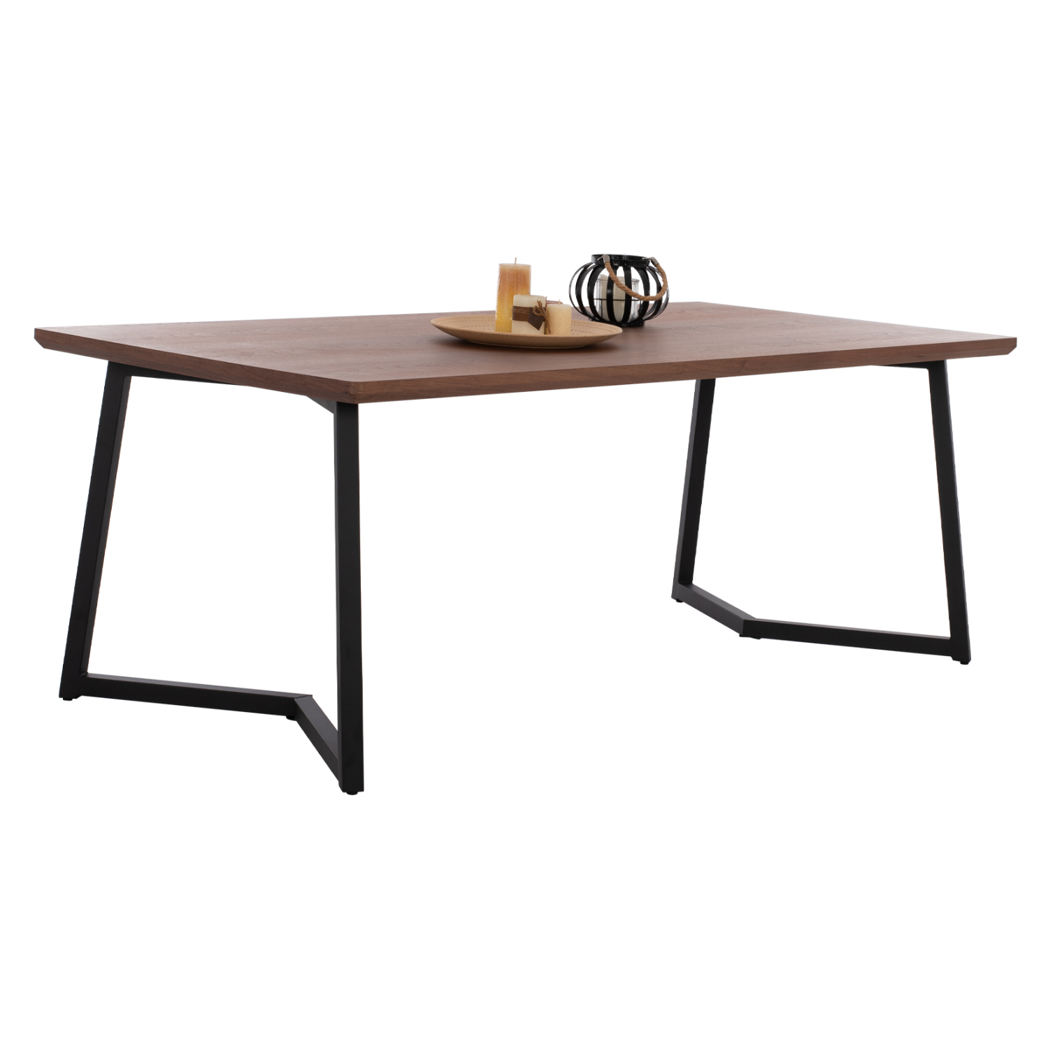 trapezi-trapezarias-kaplamas-karydias-ro-8 ΤΡΑΠΕΖΙ ΤΡΑΠΕΖΑΡΙΑΣ JAY HM9304.02 ΚΑΠΛΑΜΑΣ ΚΑΡΥΔΙΑΣ ΡΟΥΣΤΙΚ ΣΤΥΛ 200x100x75 εκ. - Image 1