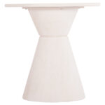 ΤΡΑΠΕΖΙ ΤΡΑΠΕΖΑΡΙΑΣ ΣΤΡΟΓΓΥΛΟ ΣΕΙΡΑ SANTORINI HM18055 MDF ΥΠΟΛΕΥΚΟ ΧΡΩΜΑ Φ77x76Υεκ. - Image 4