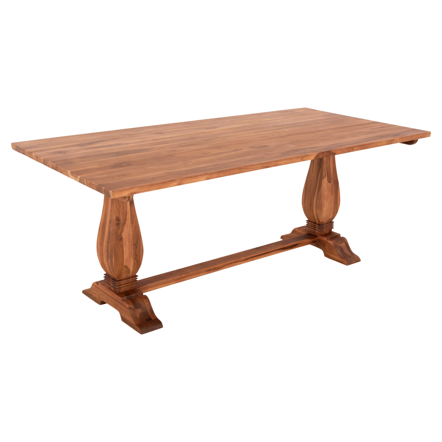 trapezi-trapezarias-teak-xylo-skalista-p ΤΡΑΠΕΖΙ ΤΡΑΠΕΖΑΡΙΑΣ GUIN HM9463.01 ΤΕΑΚ ΞΥΛΟ ΣΚΑΛΙΣΤΑ ΠΟΔΙΑ 200x100x78Yεκ. - Image 1