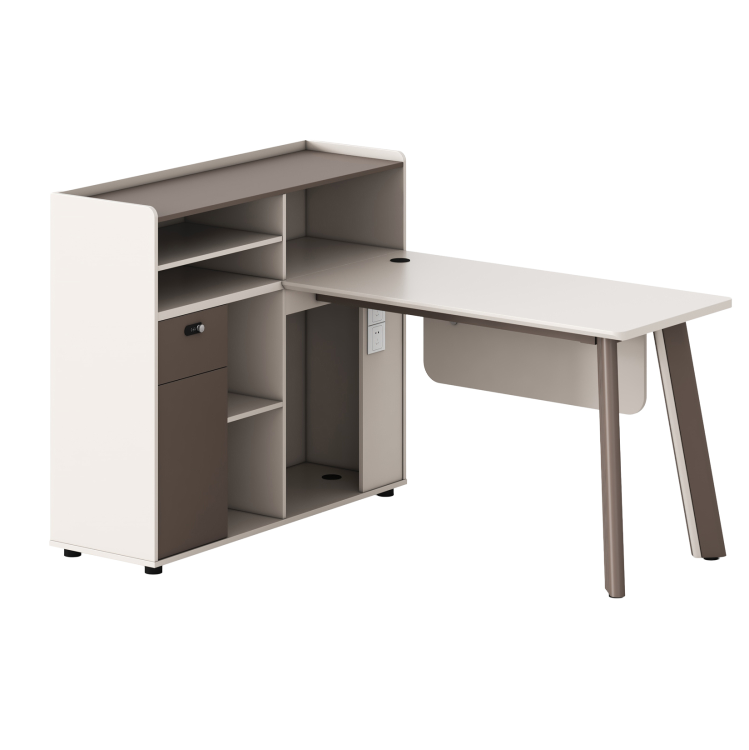 grafeio-aristeri-gonia-newline-fb918275l ΓΡΑΦΕΙΟ ΑΡΙΣΤΕΡΗ ΓΩΝΙΑ NEWLINE HM18275L ΜΕΛΑΜΙΝΗ ΕΚΡΟΥ-ΠΟΔΙΑ ΑΛΟΥΜΙΝΙΟΥ 160x120x105Υεκ - Image 1