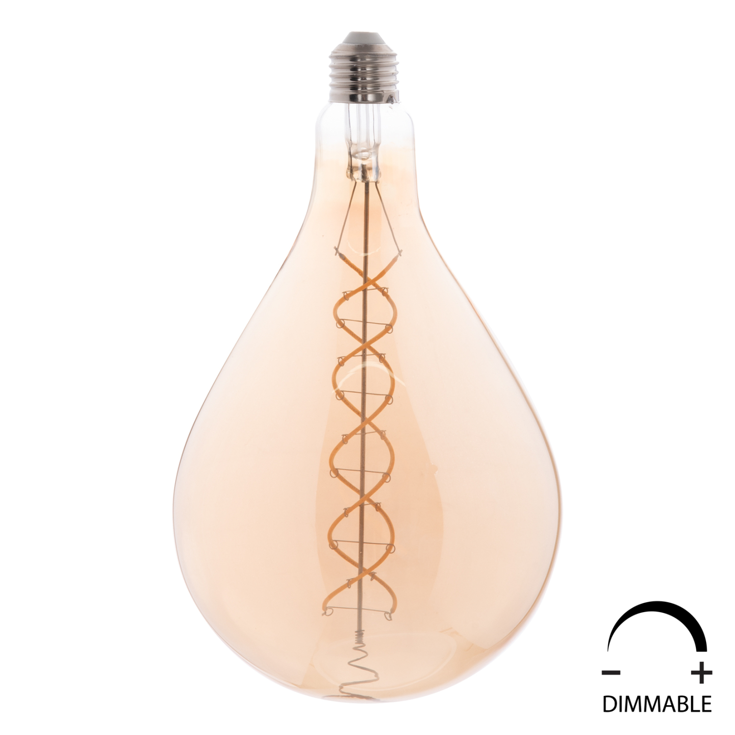 lamptiras-a160-led-filament-8w-e27-3000k-4 ΛΑΜΠΤΗΡΑΣ LED FILAMENT 8W E27 3000K TEA COLOR DIMMABLE HM4052.02 - Image 1