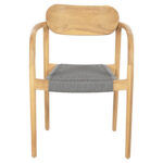 ΠΟΛΥΘΡΟΝΑ OSLO HM9636.08 ΞΥΛΟ TEAK ΦΥΣΙΚΟ & ΣΧΟΙΝΙ--B’ΔΙΑΛΟΓΗΣ 55x54x80Yεκ. - Image 3
