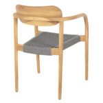 ΠΟΛΥΘΡΟΝΑ OSLO HM9636.08 ΞΥΛΟ TEAK ΦΥΣΙΚΟ & ΣΧΟΙΝΙ--B’ΔΙΑΛΟΓΗΣ 55x54x80Yεκ. - Image 5