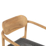 ΠΟΛΥΘΡΟΝΑ OSLO HM9636.08 ΞΥΛΟ TEAK ΦΥΣΙΚΟ & ΣΧΟΙΝΙ--B’ΔΙΑΛΟΓΗΣ 55x54x80Yεκ. - Image 7