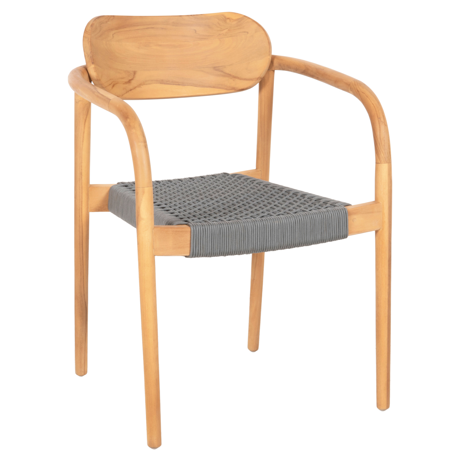 polythrona-fb9963608-xylo-teak-fysiko-gk ΠΟΛΥΘΡΟΝΑ OSLO HM9636.08 ΞΥΛΟ TEAK ΦΥΣΙΚΟ & ΣΧΟΙΝΙ--B’ΔΙΑΛΟΓΗΣ 55x54x80Yεκ. - Image 1