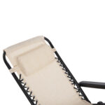 ΠΟΛΥΘΡΟΝΑ RELAX COMPANION HM5095.12 ΜΠΕΖ TEXTILENE-ΜΑΥΡΟ ΜΕΤΑΛΛΟ 67x145x110Υεκ. - Image 8