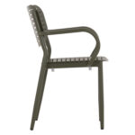 ΠΟΛΥΘΡΟΝΑ ΤΡΑΠΕΖΑΡΙΑΣ HILLIARD HM6644.07 ΑΛΟΥΜΙΝΙΟ ΣΕ OLIVE GREEN 58x52x78Υεκ - Image 4