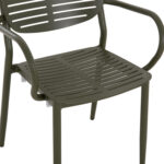 ΠΟΛΥΘΡΟΝΑ ΤΡΑΠΕΖΑΡΙΑΣ HILLIARD HM6644.07 ΑΛΟΥΜΙΝΙΟ ΣΕ OLIVE GREEN 58x52x78Υεκ - Image 8