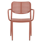 ΠΟΛΥΘΡΟΝΑ ΤΡΑΠΕΖΑΡΙΑΣ HILLIARD HM6644.08 ΑΛΟΥΜΙΝΙΟ ΣΕ TERRACOTTA 58x52x78Υεκ - Image 3