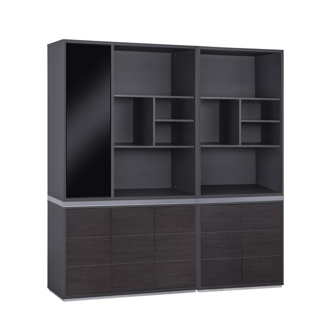 set-2-tmch-bibliothiki-grafeioy-epaggelm-3 ΣΕΤ 2 ΤΜΧ ΒΙΒΛΙΟΘΗΚΗ ΓΡΑΦΕΙΟΥ ΕΠΑΓΓΕΛΜΑΤΙΚΗ ROSEWOOD HM11200 - Image 1