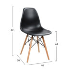 ΣΕΤ ΤΡΑΠΕΖΑΡΙΑΣ 3ΤΜΧ TWIST HM21373 ΣΤΡΟΓΓΥΛΟ ΤΡΑΠΕΖΙ Φ80 & 2 ΚΑΡΕΚΛΕΣ ΣΕ ΜΑΥΡΟ - Image 3