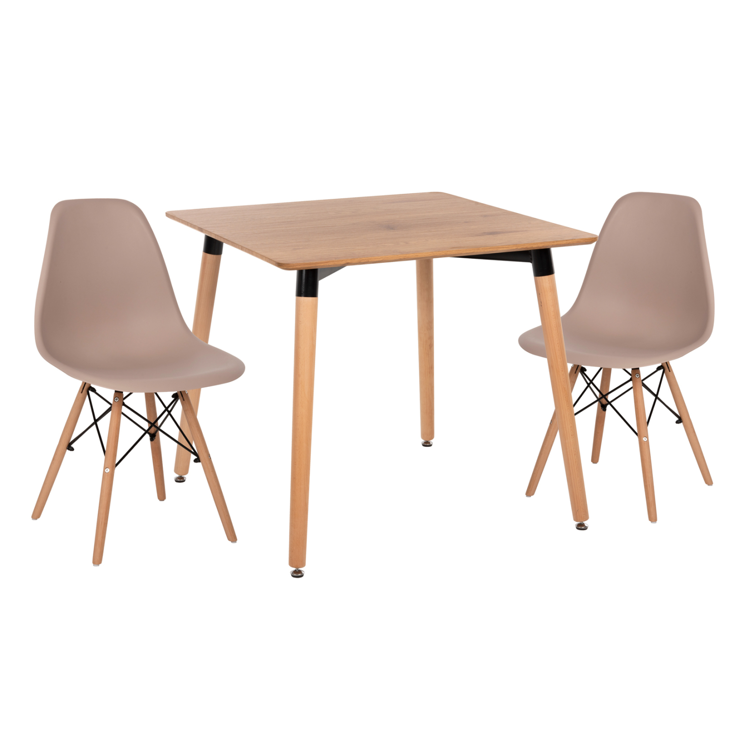 set-trapezarias-3tmch-fb921379-tetragono-7 ΣΕΤ ΤΡΑΠΕΖΑΡΙΑΣ 3ΤΜΧ TWIST HM21379 ΤΕΤΡΑΓΩΝΟ ΤΡΑΠΕΖΙ--2 ΚΑΡΕΚΛΕΣ ΣΕ ΚΑΠΟΥΤΣΙΝΟ - Image 1