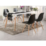 ΣΕΤ ΤΡΑΠΕΖΑΡΙΑΣ 5ΤΜΧ ΜΕ ΤΡΑΠΕΖΙ MINIMAL & ΚΑΡΕΚΛΑ TWIST HM10192 120x80x73 cm - Image 2