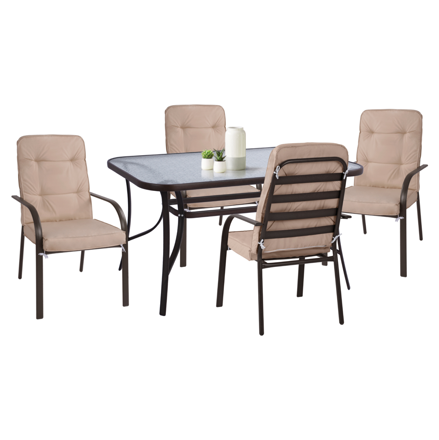 set-trapezarias-exotchoroy-fb911880-meta ΣΕΤ ΤΡΑΠΕΖΑΡΙΑΣ ΕΞΩΤ.ΧΩΡΟΥ HM11880 ΜΕΤΑΛΛΙΚΟ 5ΤΜΧ ΚΑΦΕ-ΜΠΕΖ - Image 1