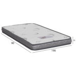 ΣΤΡΩΜΑ ΑΦΡΟΥ TRICO HM743 ΛΕΥΚΟ 90x190x10(πάχος)εκ.--ROLL-PACKING - Image 2