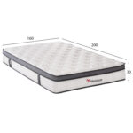 ΣΤΡΩΜΑ ΔΙΠΛΟ SILENTIUM HM749.06 POCKET SPRINGS--ΛΕΥΚΟ 160x200x30Υεκ. - Image 2