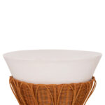 ΤΡΑΠΕΖΙ ΒΟΗΘΗΤΙΚΟ PERRAL HM18164.02S FIBER CEMENT ΛΕΥΚΟ-ΦΥΣΙΚΟ RATTAN--Φ42x36Υεκ - Image 4