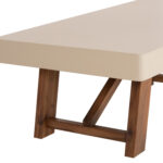 ΤΡΑΠΕΖΙ ΜΕΣΗΣ FIBER CEMENT & ΞΥΛΟ ΑΚΑΚΙΑΣ MAEVE HM6595.02 ΜΠΕΖ  130x70x46Υεκ. - Image 6