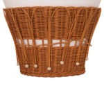ΤΡΑΠΕΖΙ ΣΑΛΟΝΙΟΥ PERRAL HM18164.02L FIBER CEMENT ΛΕΥΚΟ-ΦΥΣΙΚΟ RATTAN--Φ55x45Υεκ - Image 6