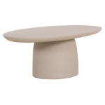 ΤΡΑΠΕΖΙ ΣΑΛΟΝΙΟΥ FIBER CEMENT ΟΒΑΛ BRECCAN HM6594.02 ΜΠΕΖ 130x70x42Υεκ - Image 4