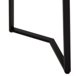 ΤΡΑΠΕΖΙ ΤΡΑΠΕΖΑΡΙΑΣ JAY HM9531 MDF ΚΑΡΥΔΙ-ΜΑΥΡA ΜΕΤΑΛΛΙΚΑ ΠΟΔΙΑ 120x70x76Υεκ. - Image 5