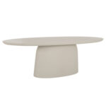 ΤΡΑΠΕΖΙ ΤΡΑΠΕΖΑΡΙΑΣ FIBER CEMENT ΟΒΑΛ BRECCAN HM6577.02 ΜΠΕΖ 240x100x75Υεκ.