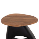 ΒΟΗΘΗΤΙΚΟ ΤΡΑΠΕΖΙ AIDA HM4692.01 FIBER CEMENT ΜΑΥΡΟ--ΞΥΛΟ TEAK TOP 47x60x59Υεκ - Image 4