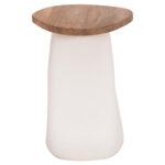 ΒΟΗΘΗΤΙΚΟ ΤΡΑΠΕΖΙ AIDA HM4692.02 FIBER CEMENT ΛΕΥΚΟ--ΞΥΛΟ TEAK TOP 47x60x59Υεκ - Image 8