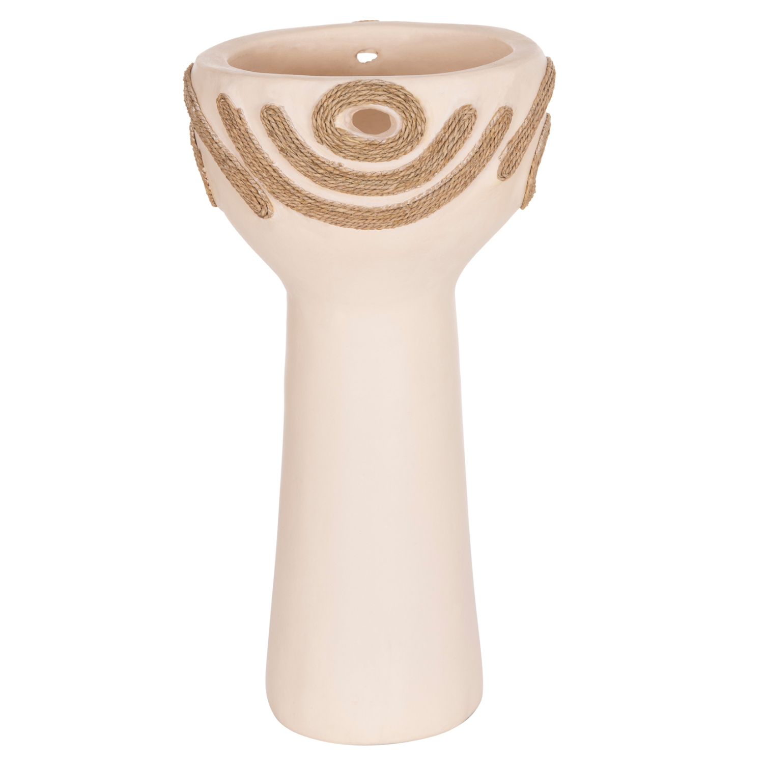 epitrapezio-diakosmitiko-fb9467902-krem-1-1 ΕΠΙΤΡΑΠΕΖΙΟ ΔΙΑΚΟΣΜΗΤΙΚΟ DEAN HM4679.02 ΚΡΕΜ ΤΕΡΑΚΟΤΑ & ΣΧΟΙΝΙ AGEL Φ18x35Υεκ - Image 1