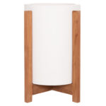 ΓΛΑΣΤΡΑ/ΚΑΣΠΟ ΕΣΩΤ.ΧΩΡΟΥ HOFF HM4682.02S FIBER CEMENT ΛΕΥΚΟ-TEAK ΒΑΣΗ Φ33x42Υεκ - Image 3