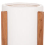 ΓΛΑΣΤΡΑ/ΚΑΣΠΟ ΕΣΩΤ.ΧΩΡΟΥ HOFF HM4682.02S FIBER CEMENT ΛΕΥΚΟ-TEAK ΒΑΣΗ Φ33x42Υεκ - Image 4