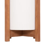 ΓΛΑΣΤΡΑ/ΚΑΣΠΟ ΕΣΩΤ.ΧΩΡΟΥ HOFF HM4682.02S FIBER CEMENT ΛΕΥΚΟ-TEAK ΒΑΣΗ Φ33x42Υεκ - Image 5
