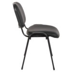 ΚΑΡΕΚΛΑ JANISHA HM1010.01 ΜΕ ΔΕΡΜΑΤΙΝΗ PU ΜΑΥΡΟ 53,5x59x77 εκ. - Image 4