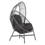 ΠΟΛΥΘΡΟΝΑ-ΦΩΛΙΑ RULER HM6506.01 ΓΚΡΙ ΜΕΤΑΛΛΟ-P.E.RATTAN-ΜΑΞΙΛΑΡΙΑ 90x85x154Υεκ