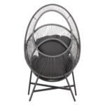 ΠΟΛΥΘΡΟΝΑ-ΦΩΛΙΑ RULER HM6506.01 ΓΚΡΙ ΜΕΤΑΛΛΟ-P.E.RATTAN-ΜΑΞΙΛΑΡΙΑ 90x85x154Υεκ - Image 6