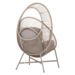 ΠΟΛΥΘΡΟΝΑ-ΦΩΛΙΑ RULER HM6506.02 ΜΟΚΑ ΜΕΤΑΛΛΟ-P.E.RATTAN--ΓΚΡΙ ΜΑΞΙΛΑΡΙΑ 90x85x154Υεκ - Image 5