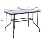 ΣΕΤ ΕΞ.ΧΩΡΟΥ 5ΤΜΧ MAG HM21033.01 ΤΡΑΠΕΖΙ ADAM & 4 ΠΤΥΣΣΟΜΕΝΕΣ ΚΑΡΕΚΛΕΣ ΓΚΡΙ - Image 2