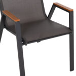 ΣΕΤ ΤΡΑΠΕΖΑΡΙΑΣ 5ΤΜΧ BECK HM10729.01 ΚΑΡΕΚΛΕΣ ΜΕΤΑΛΛΙΚΕΣ & ΤΡΑΠΕΖΙ 140x80εκ ΓΚΡΙ - Image 8