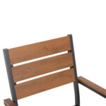 ΣΕΤ ΤΡΑΠΕΖΑΡΙΑΣ 7ΤΜΧ SAGA HM10814 ΑΛΟΥΜΙΝΙΟ ΣΕ ΓΚΡΙ--POLYWOOD - Image 6