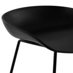 ΣΚΑΜΠΟ ΜΕΤΑΛΛΙΚΟ NAILA HM8450.02 ΜΕ ΚΑΘΙΣΜΑ PP ΜΑΥΡΟ 47x47x83 εκ. - Image 8