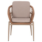 ΠΟΛΥΘΡΟΝΑ ΑΛΟΥΜΙΝΙΟΥ GALDIN HM6272.03 ΚΑΠΟΥΤΣΙΝΟ-P.E.RATTAN-ΜΠΕΖ ΥΦΑΣΜΑ 65x60x76Υεκ - Image 3