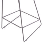 ΣΚΑΜΠΟ ΜΠΑΡ NAILA HM9299.10 ΓΚΡΙ ΜΕΣΑΙΟΥ ΥΨΟΥΣ 44x44x74Yεκ. - Image 10