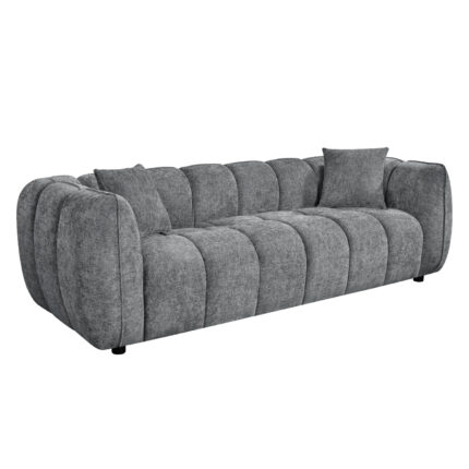 ΚΑΝΑΠΕΣ 3-ΘΕΣΙΟΣ LYKKE HM3323.01 ΓΚΡΙ ΥΦΑΣΜΑ 229x89x70Υεκ