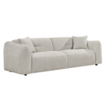 ΚΑΝΑΠΕΣ 3-ΘΕΣΙΟΣ JUNOA HM3333.02 ΕΚΡΟΥ ΥΦΑΣΜΑ 228x89x74Υεκ